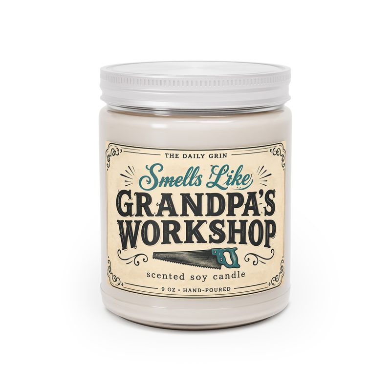 Smells Like Grandpa's Workshop candle