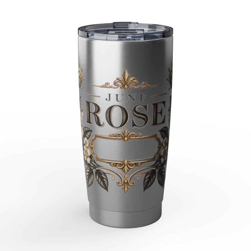 Rose floral tumbler